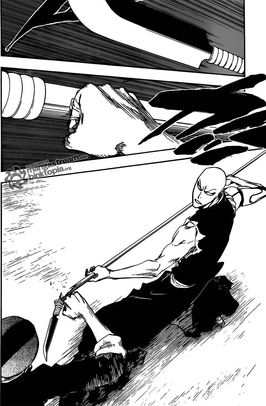 Moe Shishigawara breaks Ikkaku Madarame's Hozukimaru