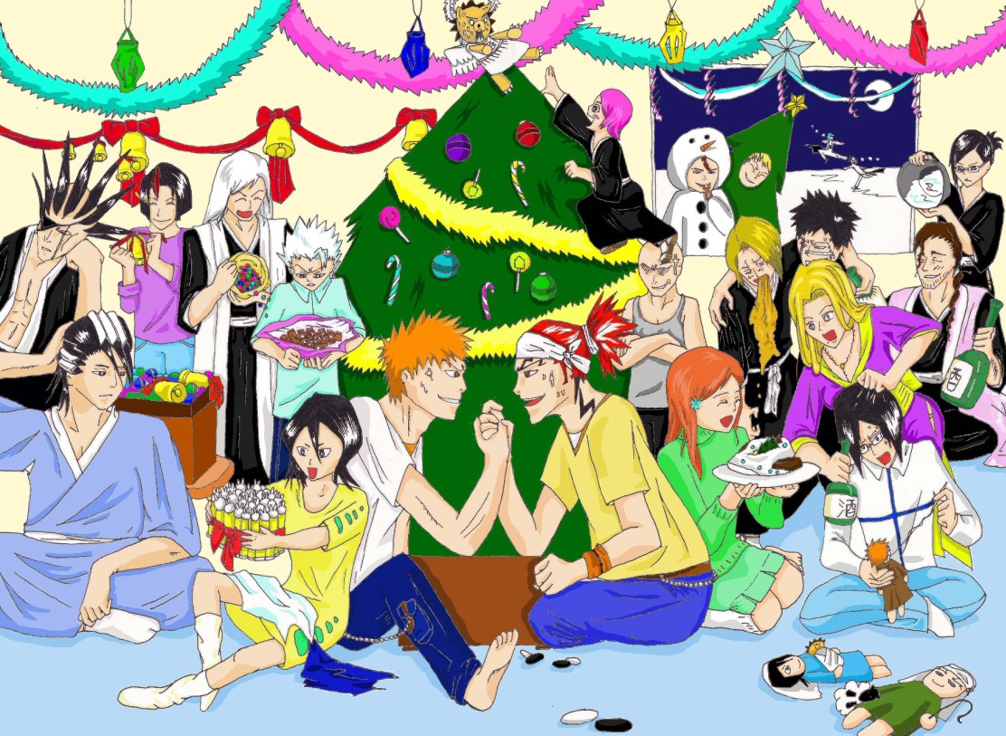 Bleach_Christmas_Party_by_angua_of_uberwald