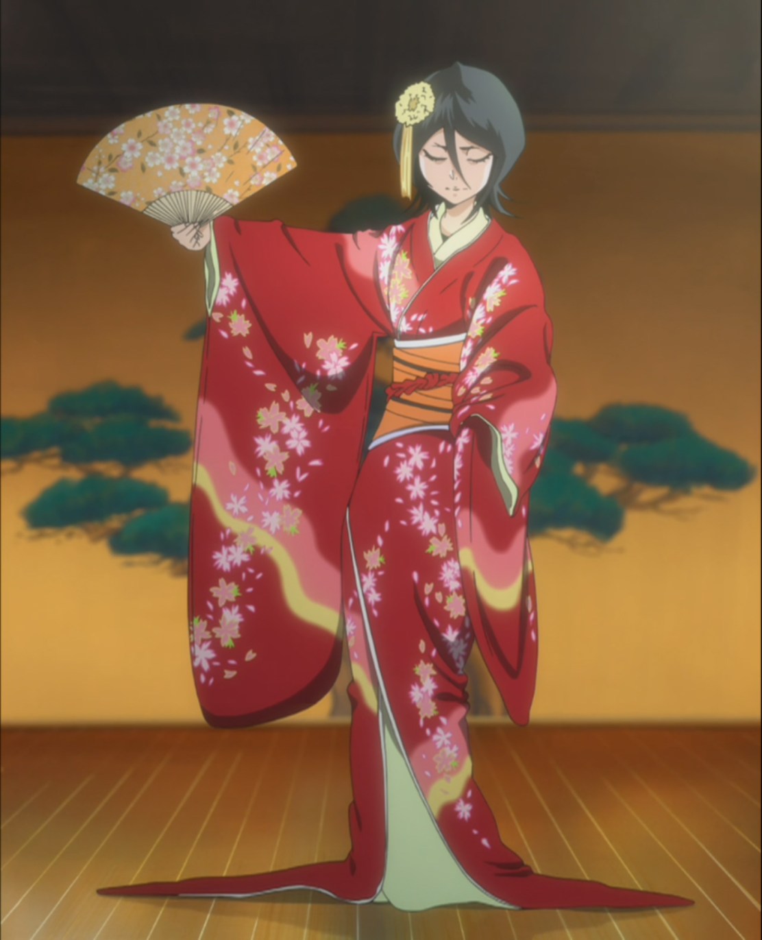 Rukia Kuchiki in Red Kimono