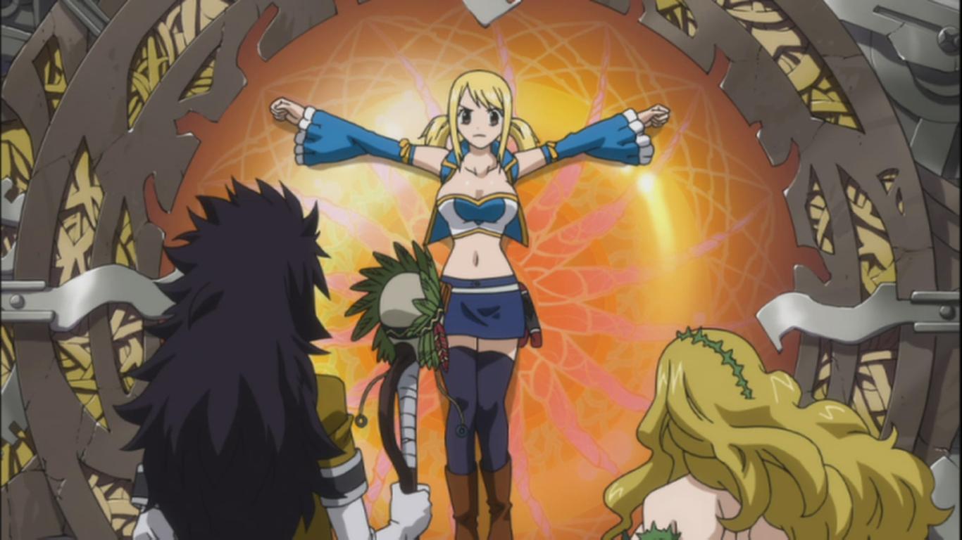 Lucy is captured by Oracion Seis and Clock | Daily Anime Art