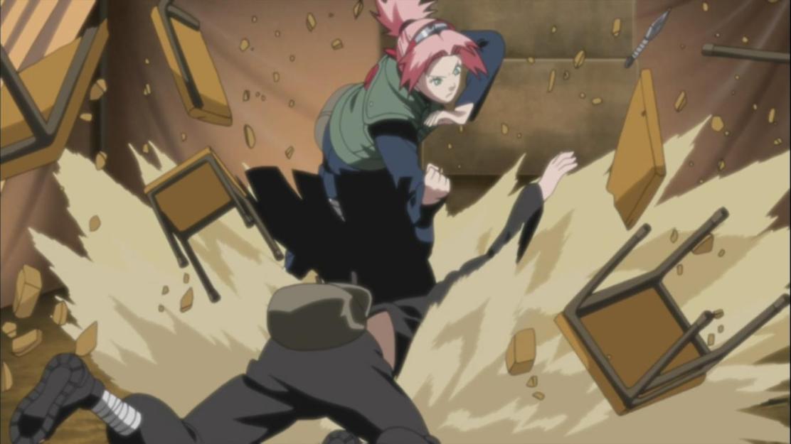 Sakura finds out it's White Zetsu Neji