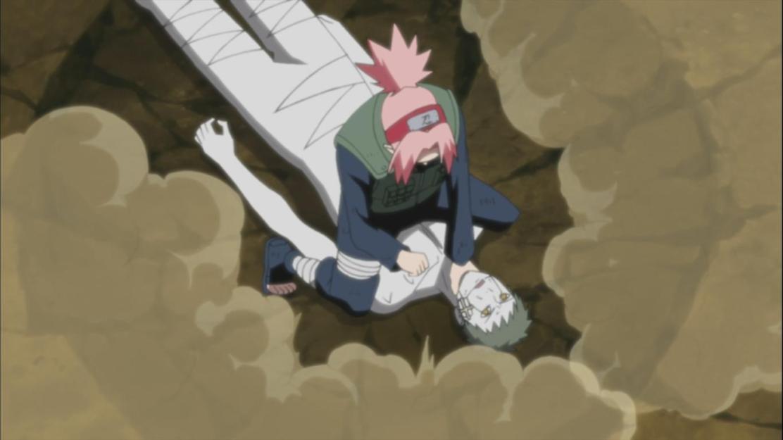 White Zetsu is attacked by Sakura