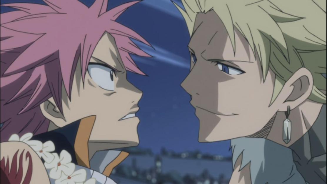 Natsu talks to Sting