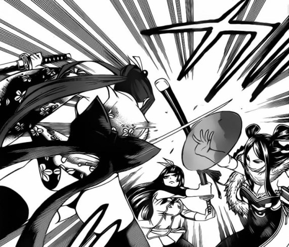 Erza Kagura Minerva fight