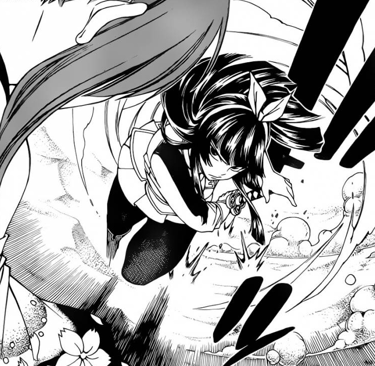 Kagura appears to attack Erza