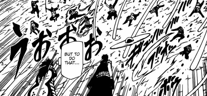 Naruto attacks Obito and Madara head on