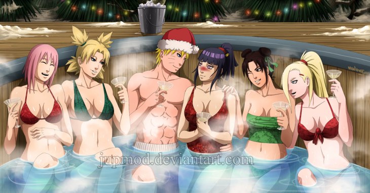 naruto__hot_tub_holiday_cheers_by_jupmod-d5nk7au