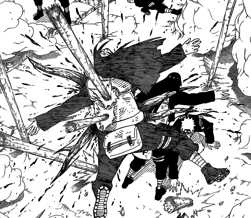 Neji's sacrifice for Naruto and Hinata