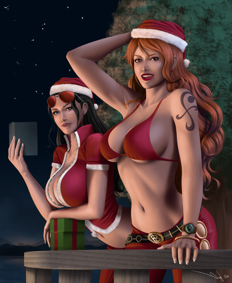 santa_nami_and_santa_robin_by_iurypadilha-d5oyqje