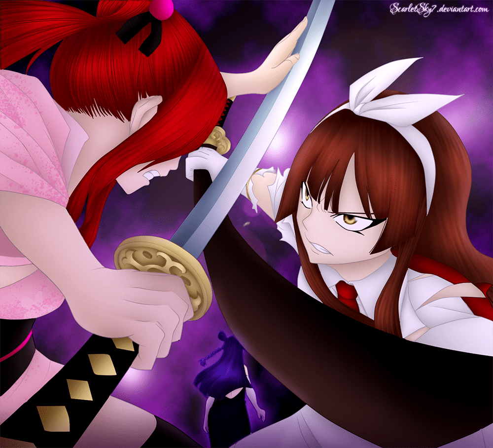 erza_vs_kagura__ft313__by_scarletsky7-d5r08jr