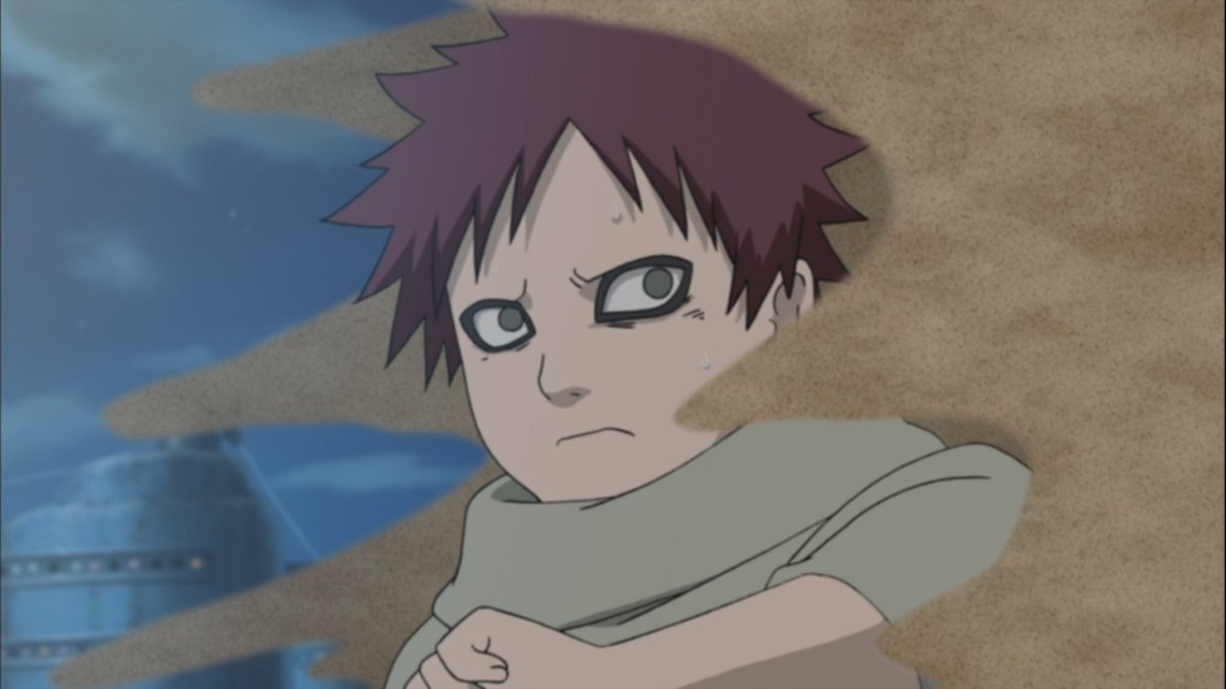 Gaara when small gets attacked