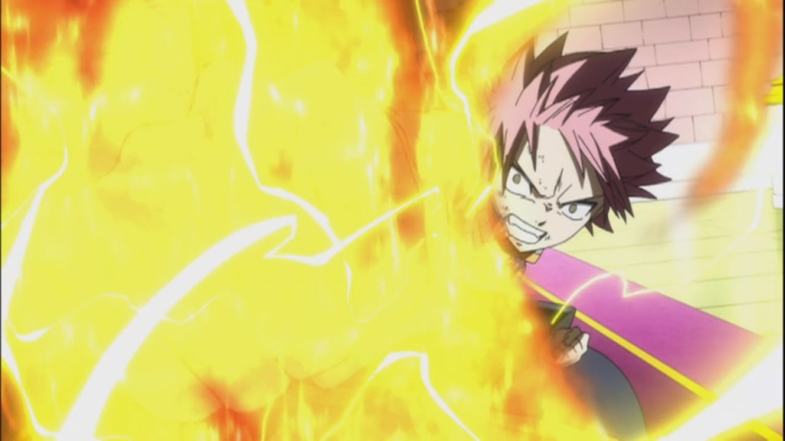 Natsu's Fire and Lightning Strike
