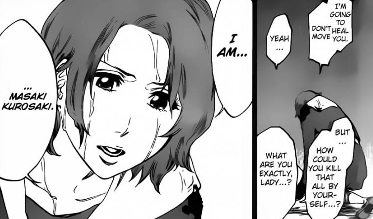 Masaki Kurosaki heals Isshin Captain