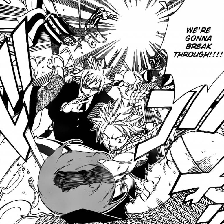 Natsu and Loki kick Soldier ass
