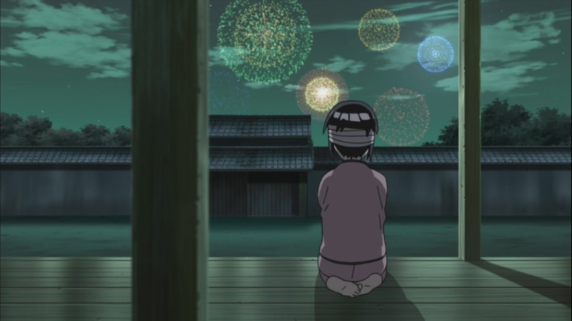 Hinata listens to fireworks