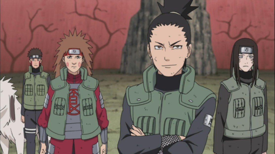 Shikamaru and others standing