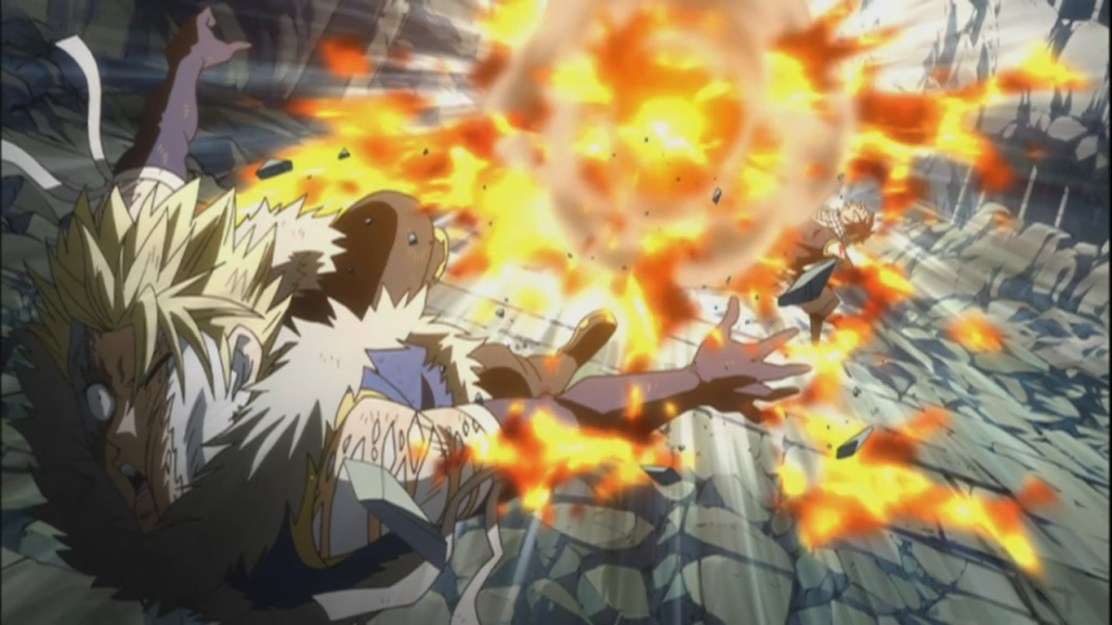 Sting's face smashed in