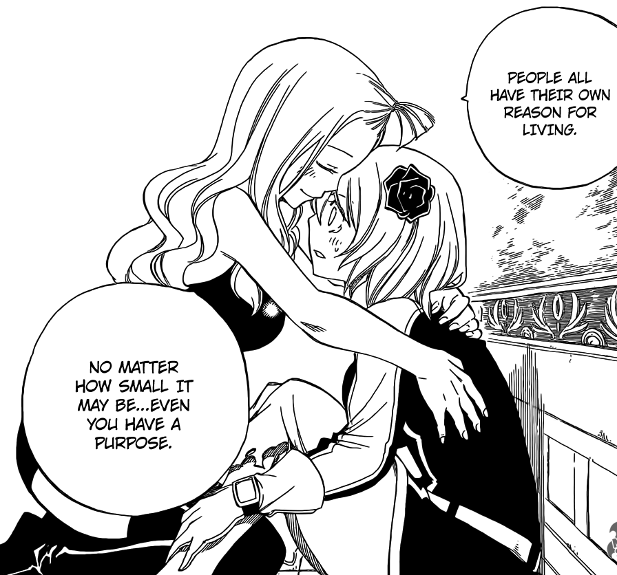 Yukino helped by Mirajane