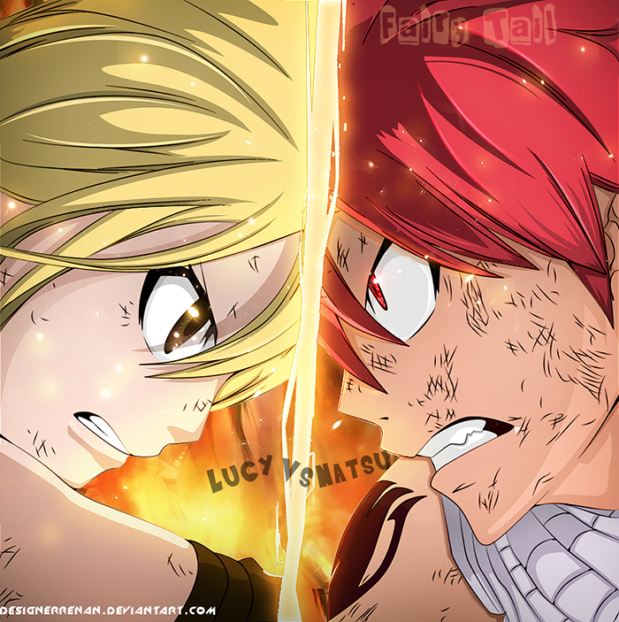 lucy_vs_natsu___fairy_tail_327_by_designerrenan-d61i3yy