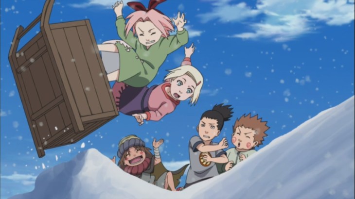 Having fun in the snow