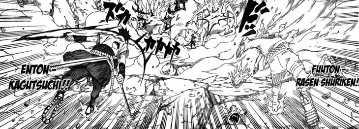 Naruto and Sasuke catchup to Sakura