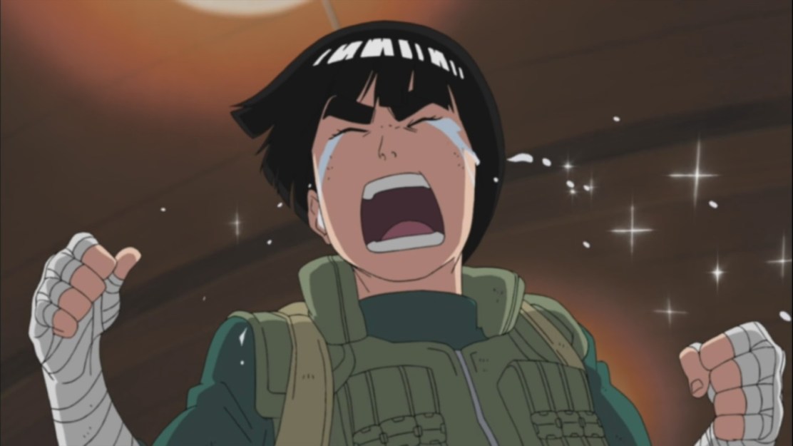 Rock Lee cries for Guy