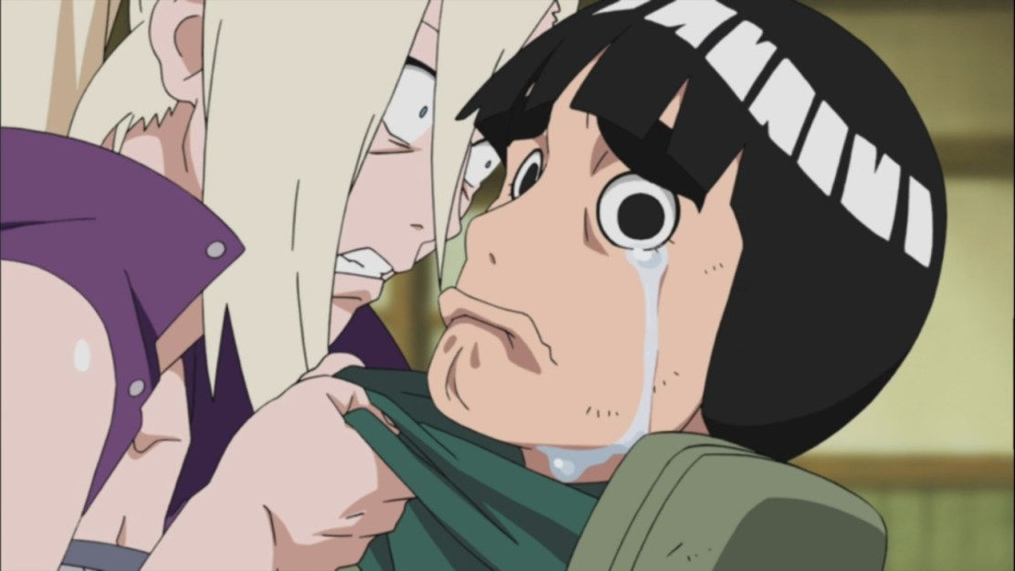 Rock Lee crying