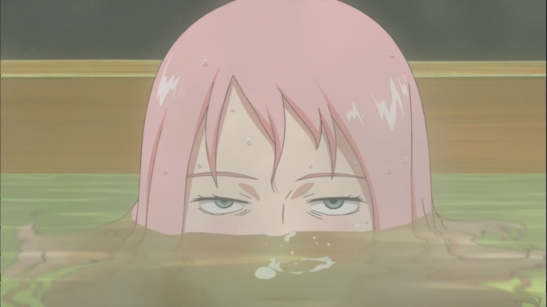 Sakura jelous of Hinata's chest