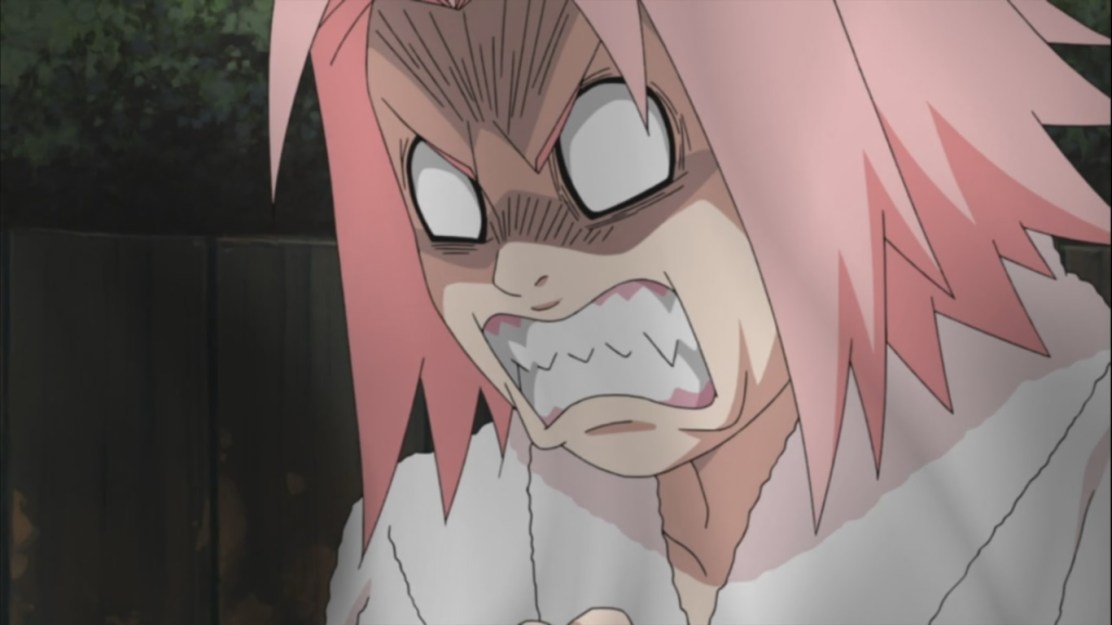 Sakura pissed off at Sakura