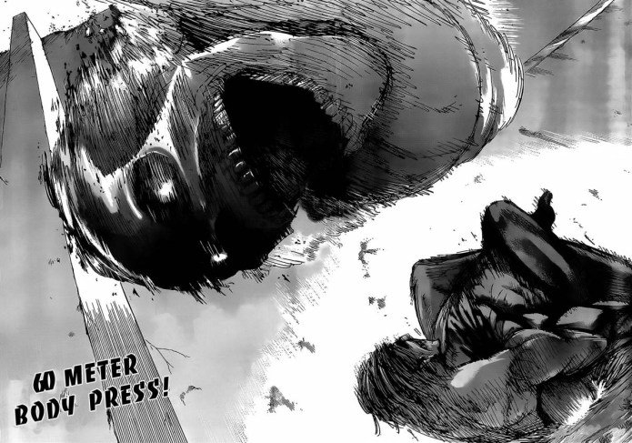 Bertholdt Colossal Titan crushes them