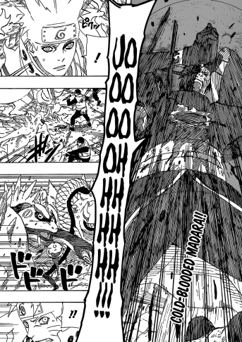 Obito's body blackens