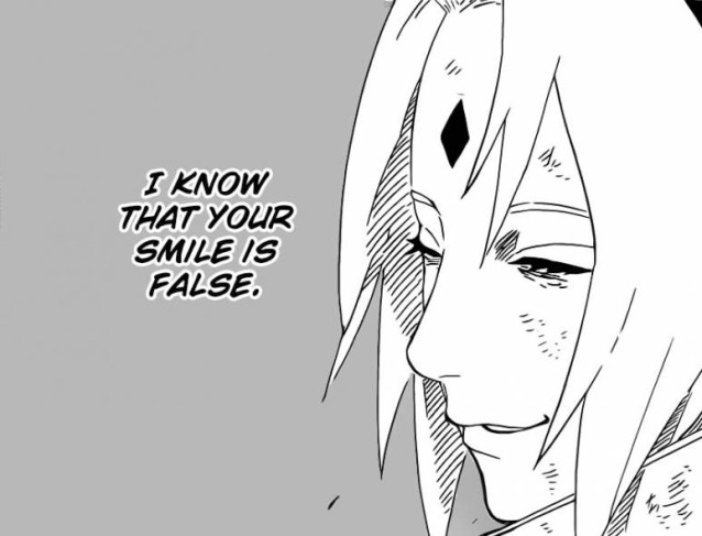 Sakura knows Sai's smiles are fake