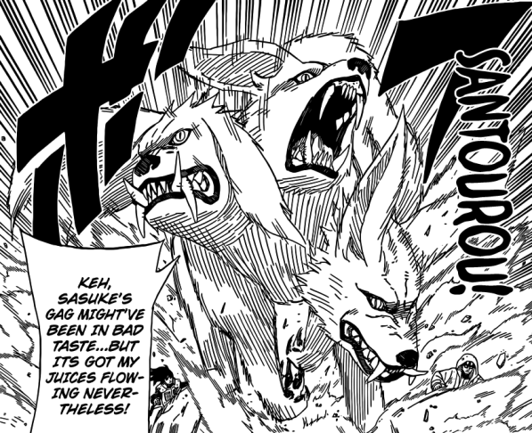 Three Headed Wolf Kiba and Akamaru