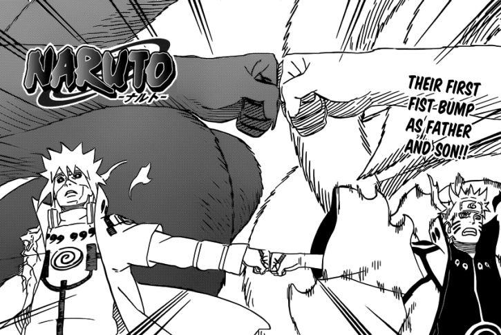 Naruto Minato fist bump