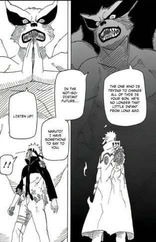 Naruto's Kurama and Minato's Kurama