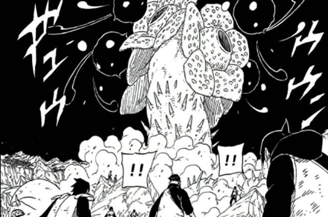 Obito's Four Bijuu Dama destruction