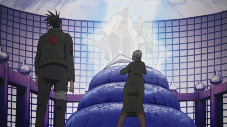 Raikage and Tsunade get transported by Mabui's technique