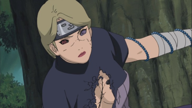 Yagura's black rod reciever visble chest
