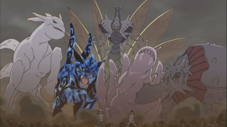 All Jinchuuriki's transforms into Beasts