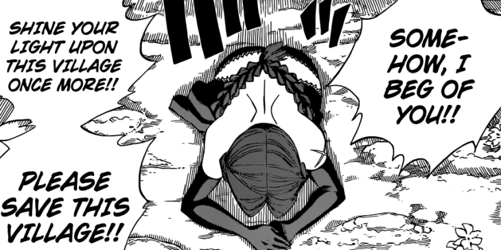 Flare begs Atlas Flame to Save Village