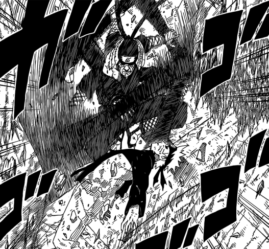 Hiruzen helps Naruto