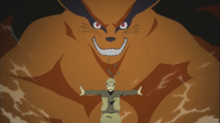 Kurama and Naruto friends