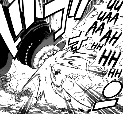 Natsu kicks large birds eye