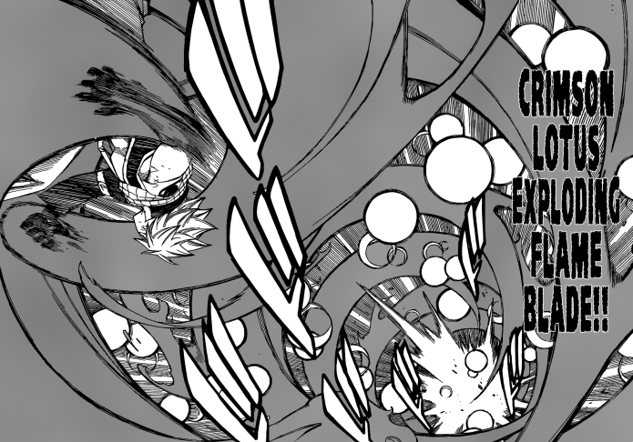Natsu's Crimson Lotus Exploding Flame Blade