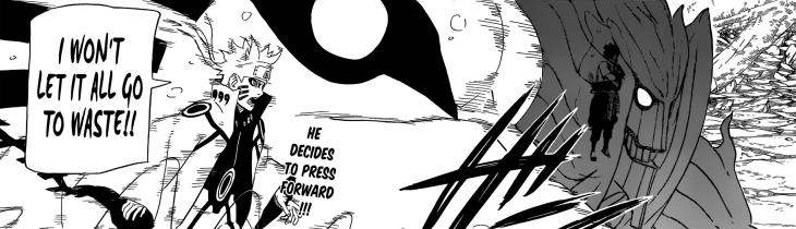 Sasuke and Naruto get ready to Fight Susanoo and Kurama Transformation