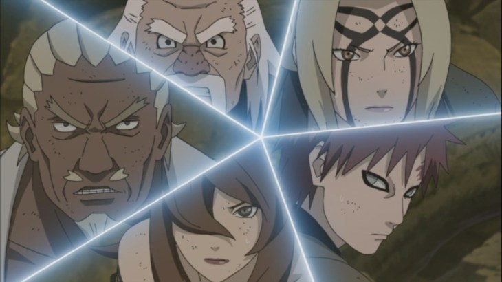 Five Kage's against 25 Madara Clones