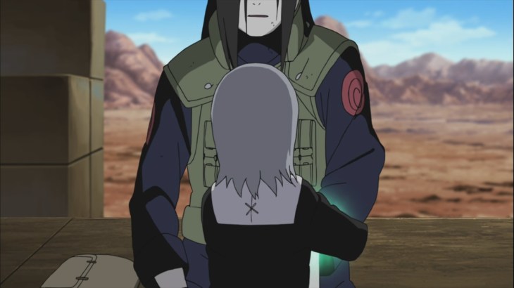Kabuto talks to Younger Orochimaru