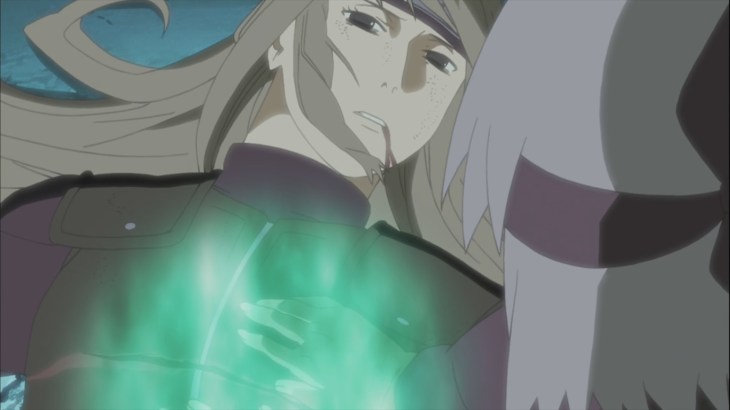 Kabuto tries to heal his mother
