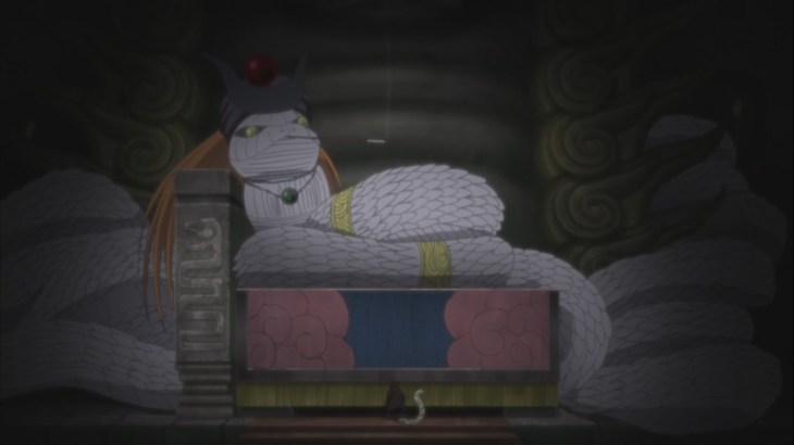 Kabuto with White Snake Sage