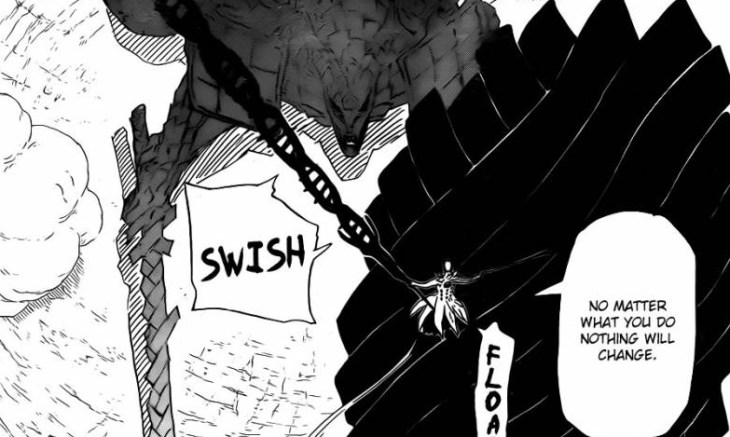 Obito's defence against Naruto and Sasuke as well as Sword